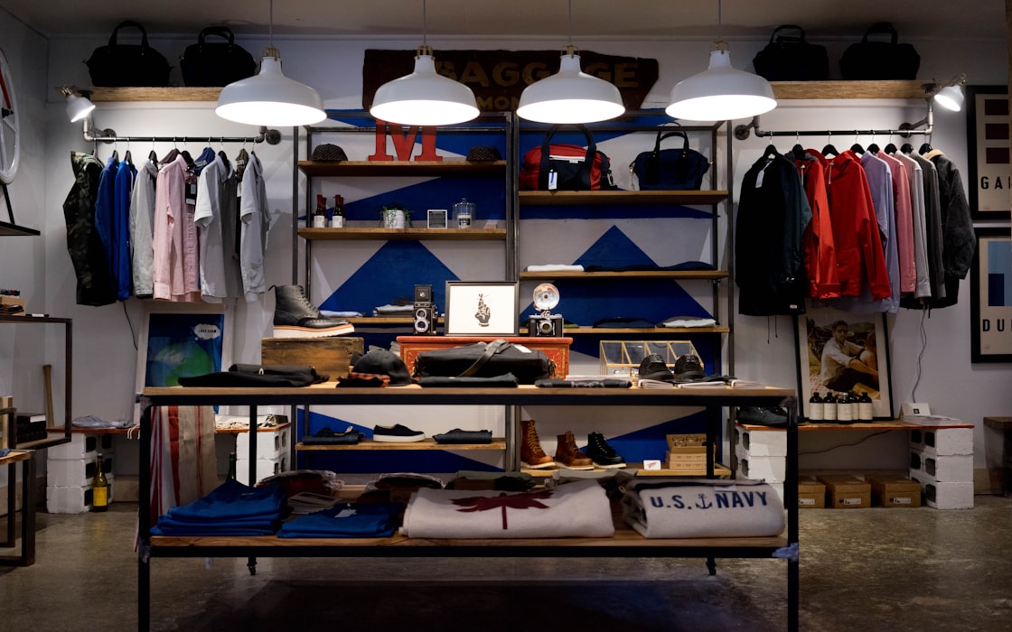 Modern retail store managed with connected business software